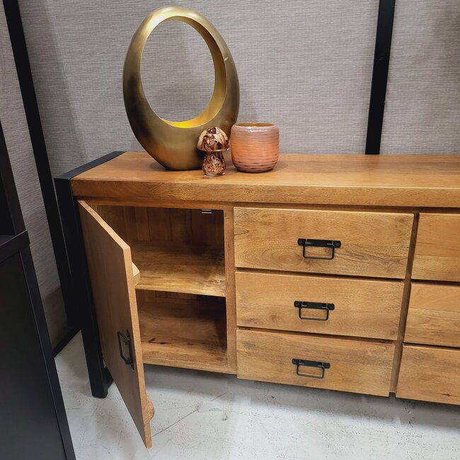 Starfurn Dressoir Boaz 200 cm I Warm bruin mango