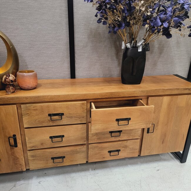 Starfurn Dressoir Boaz 200 cm I Warm bruin mango