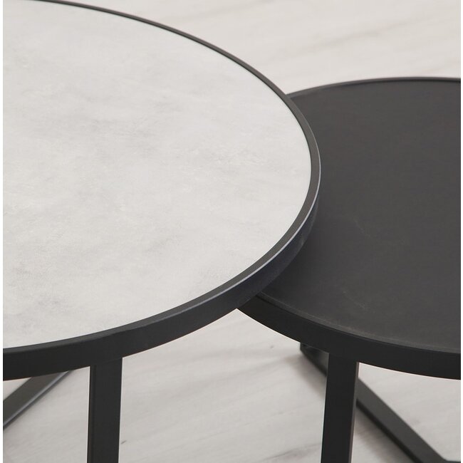 Nijwie Salontafel Emilia set van 2 rond - 10 kleuren