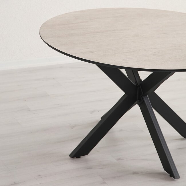 Nijwie Eettafel Lodovico rond 150 cm l 10 kleuren
