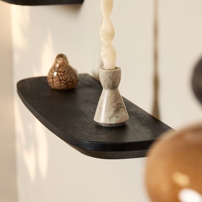 Starfurn Wandplank Gusta Black | 60 cm | Set van 3