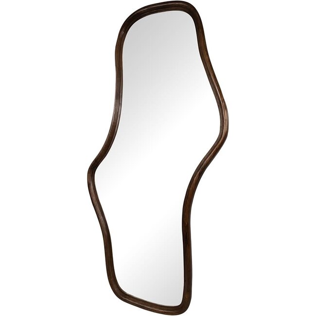 Nijwie Spiegel Woody Wavy Smooth walnoot 160 cm