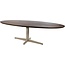 Nijwie Eetkamertafel Scorpio Mango bruin ovaal 240 cm met beige poot