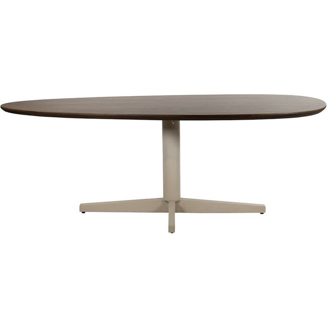 Nijwie Eettafel Taurus Mango bruin organisch 240 cm beige poot