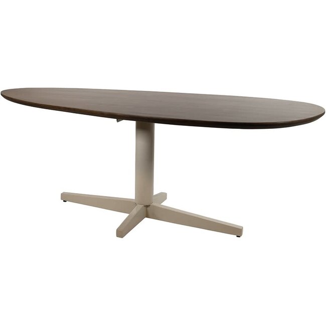Nijwie Eettafel Taurus Mango bruin organisch 190 cm beige poot