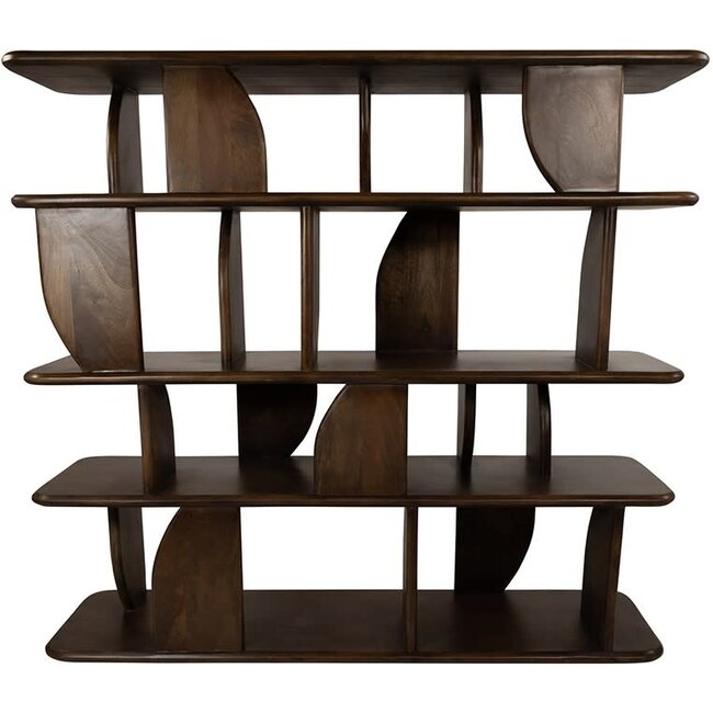 Nijwie Oregano boekenkast 140 Mango Bruin Walnoot