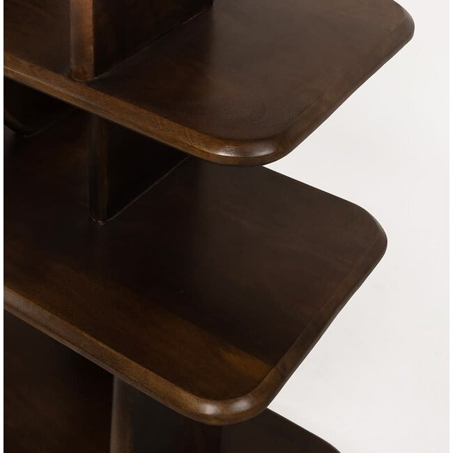 Nijwie Oregano boekenkast 140 Mango Bruin Walnoot