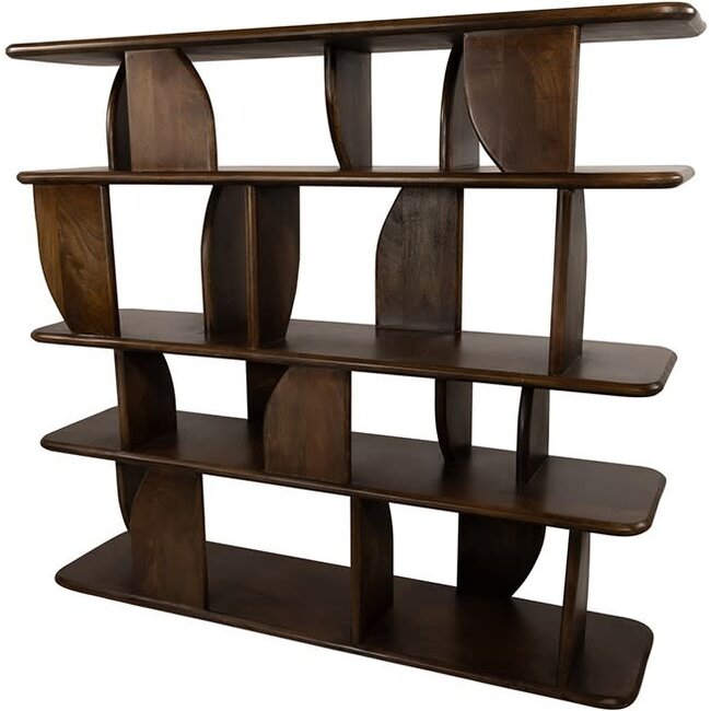 Nijwie Oregano boekenkast 140 Mango Bruin Walnoot