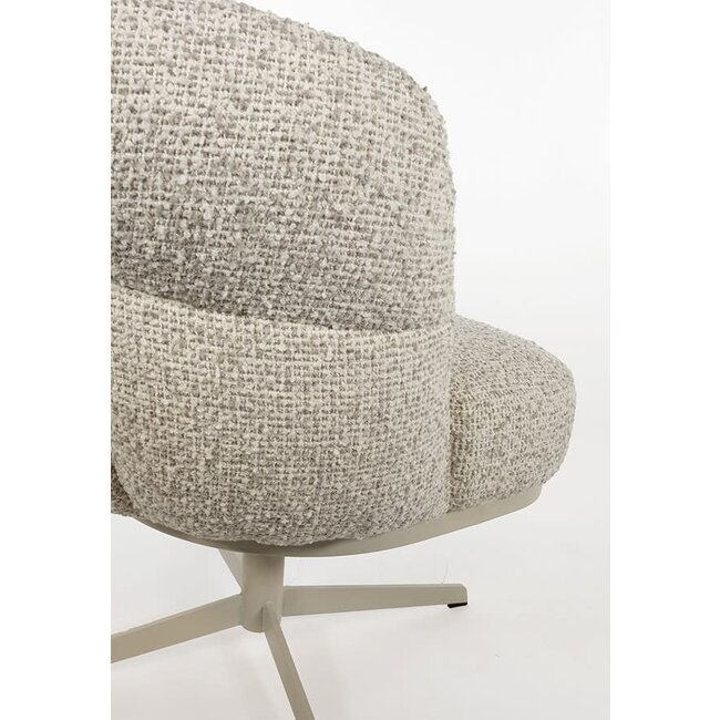 Nijwie Eetkamerstoel JLo - beige draaipoot 360 graden