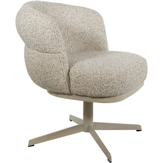 Nijwie Eetkamerstoel JLo - beige draaipoot 360 graden