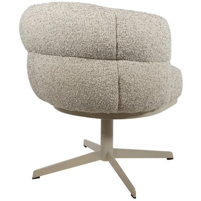 Nijwie Eetkamerstoel JLo - beige draaipoot 360 graden