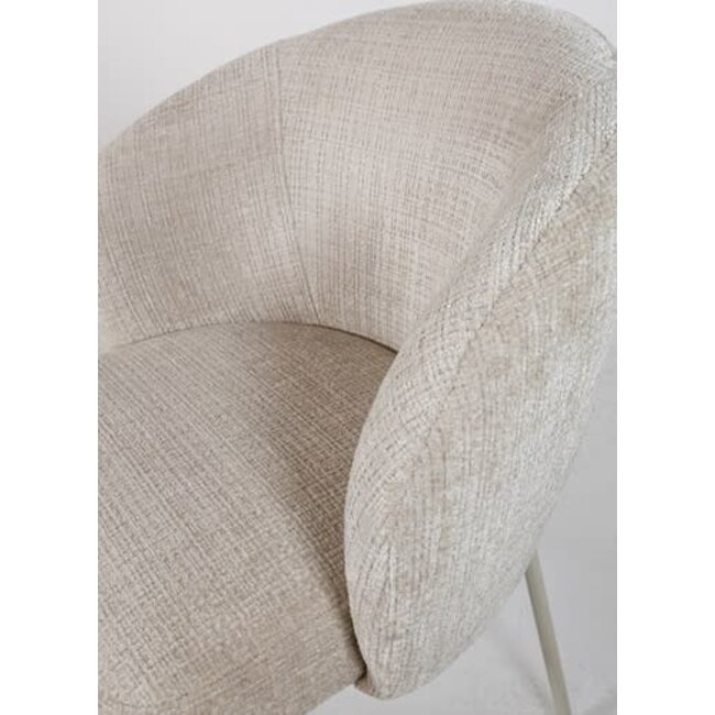 Nijwie Eetkamerstoel Adele - beige poten - 2 kleuren