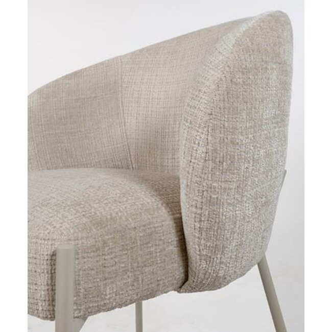 Nijwie Eetkamerstoel Adele - beige poten - 2 kleuren