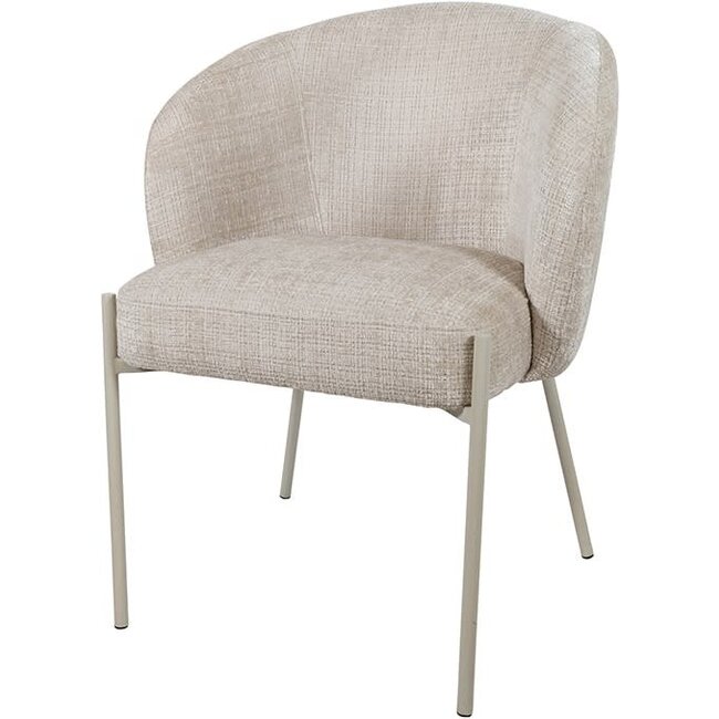 Nijwie Eetkamerstoel Adele - beige poten - 2 kleuren
