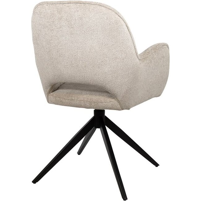 Nijwie Eetkamerstoel Alicia - draaipoot 360 graden - 2 kleuren