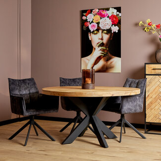 Starfurn Eetkamertafel Denver | Rond | Mangohout | 140 cm
