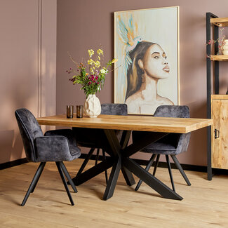 Starfurn Eetkamertafel Denver | Rechthoek matrixpoot | 180 cm
