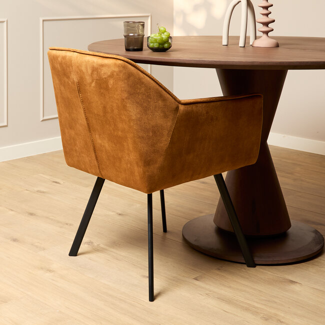 Starfurn Stoel Emma - Velvet geel