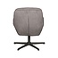 Label51 Draaifauteuil Moss | Antraciet Cosmo | Zwart Metaal