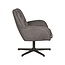 Label51 Draaifauteuil Moss | Antraciet Cosmo | Zwart Metaal