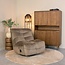 Label51 Relaxfauteuil Take It Easy | Taupe Cosmo | Zwart Metaal
