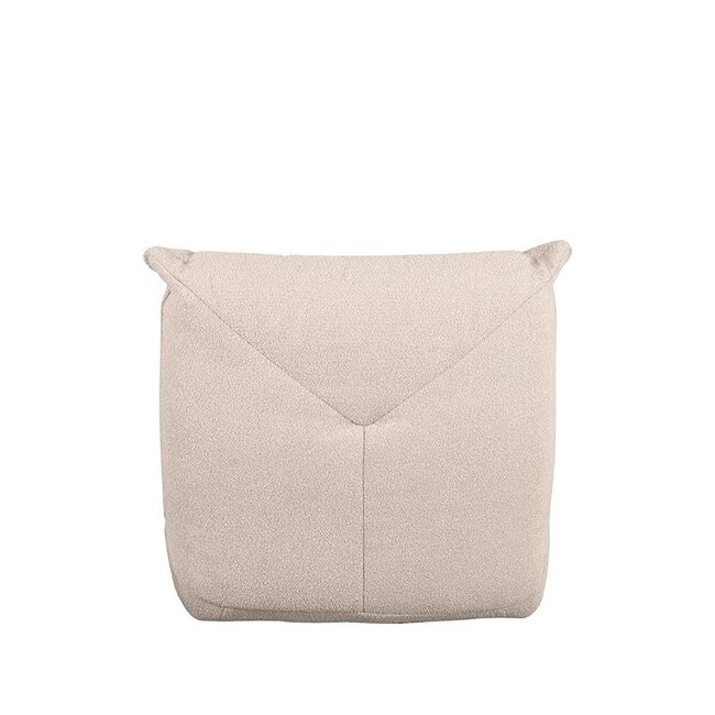 Label51 Relaxfauteuil Take It Easy | Naturel Boucle | Zwart Metaal