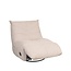 Label51 Relaxfauteuil Take It Easy | Naturel Boucle | Zwart Metaal
