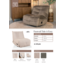 Label51 Relaxfauteuil Take It Easy | Naturel Boucle | Zwart Metaal