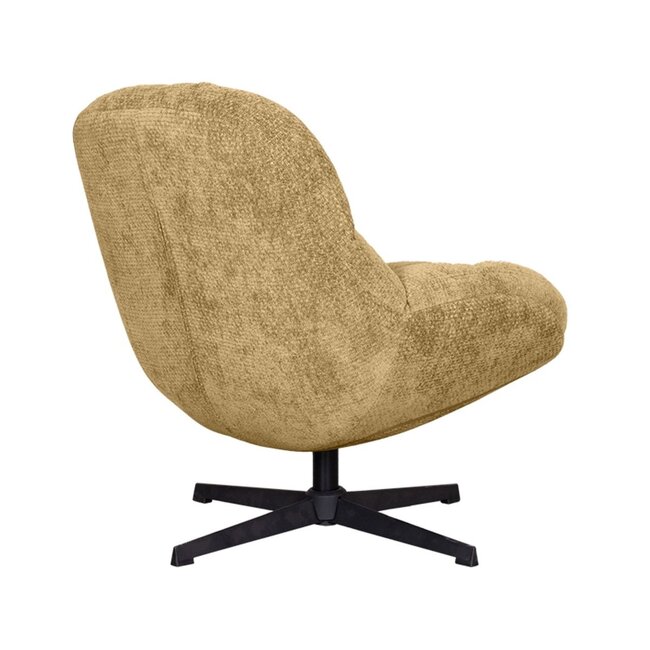 Label51 Draaifauteuil Huxley | Brass Elite | Zwart Metaal