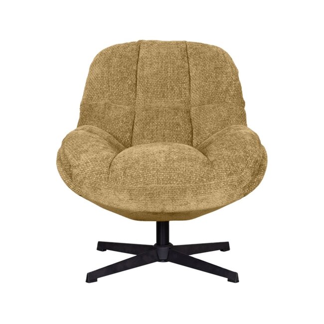 Label51 Draaifauteuil Huxley | Brass Elite | Zwart Metaal