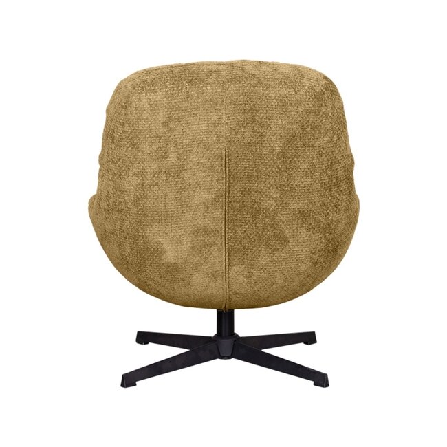 Label51 Draaifauteuil Huxley | Mustard Elite | Zwart Metaal