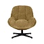 Label51 Draaifauteuil Huxley | Mustard Elite | Zwart Metaal