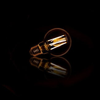 WoonStijl Lichtbron LED [G70] filament bol Ø7 Amberkleurig glas (8465)