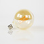 WoonStijl Lichtbron LED filament bol Ø12 5 - E27 6W 2100K 450lm dimbaar / Amberkleurig glas
