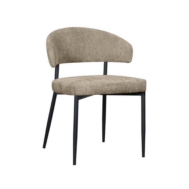 Label51 Eetkamerstoel Bliss | Hunter Elite | Zwart Metaal