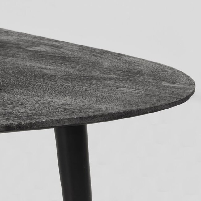 Label51 Salontafel Set Rock | Zwart Mangohout | Zwart Metaal