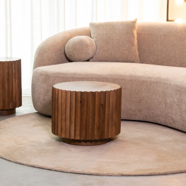 Label51 Salontafel Novan | 50x50 cm | Nature Smooth Mangohout