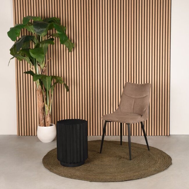 Label51 Bijzettafel Novan | Zwart Mangohout