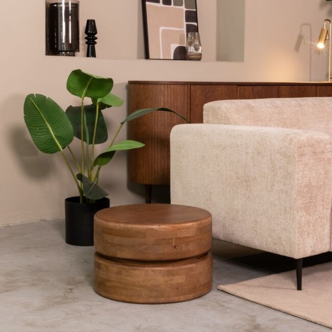 Label51 Salontafel Milly | 50x50 cm | Nature Smooth Mangohout