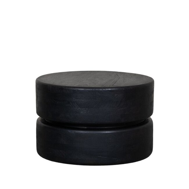 Label51 Salontafel Milly | 50x50 cm | Zwart Mangohout