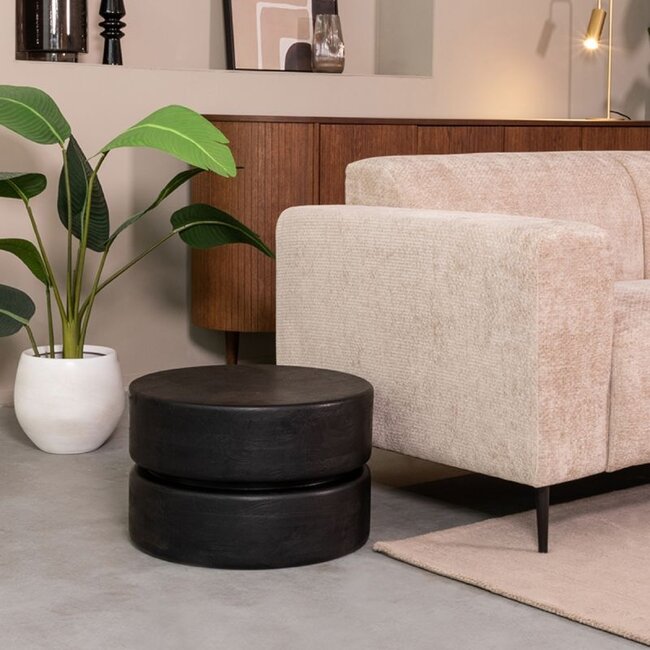 Label51 Salontafel Milly | 50x50 cm | Zwart Mangohout