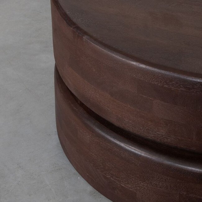 Label51 Salontafel Milly | 70x70 cm | Espresso Mangohout