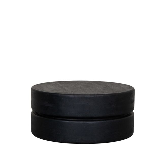 Label51 Salontafel Milly | 70x70 cm | Zwart Mangohout