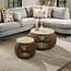 WoonStijl Salontafel set van 2 curve Nuovo travertin