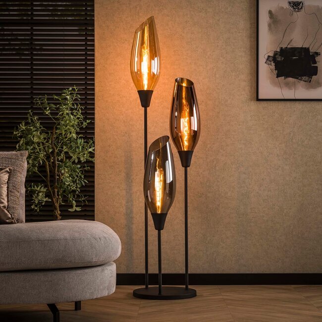 WoonStijl Vloerlamp cocoon XL mix glass