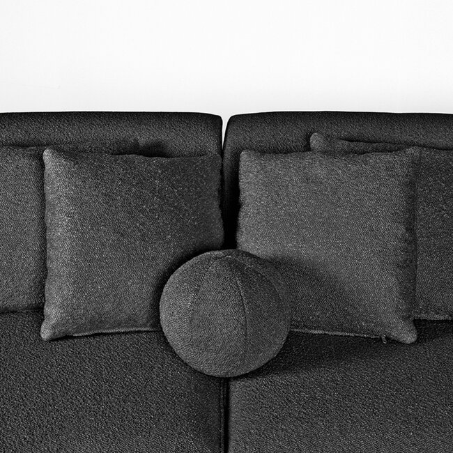 Label51 LABEL51 Bank Mori - Antraciet - Boucle - 4-Zits