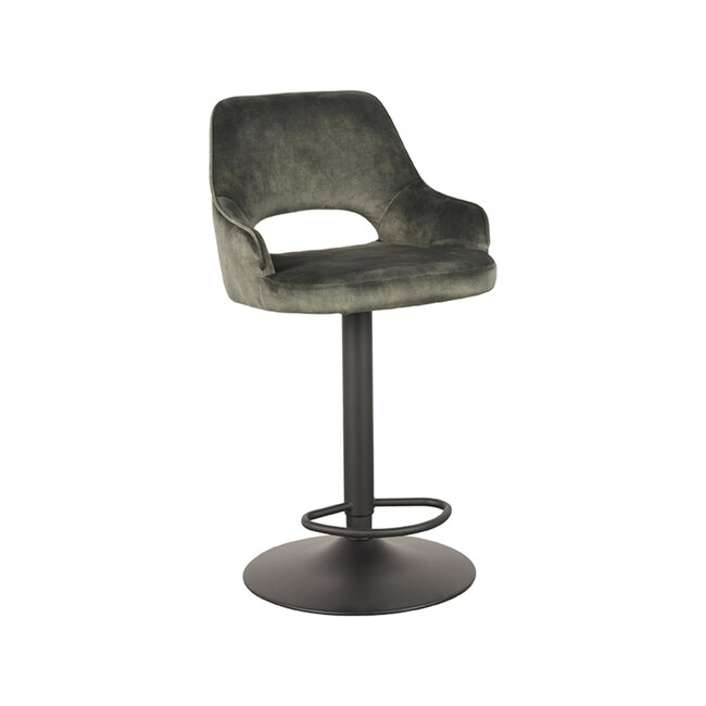 Label51 LABEL51 Barkruk Fer - Hunter - Velours - Gaslift