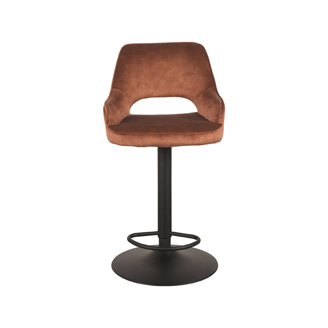 Label51 LABEL51 Barkruk Fer - Rust - Velours - Gaslift