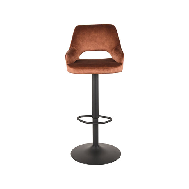 Label51 LABEL51 Barkruk Fer - Rust - Velours - Gaslift