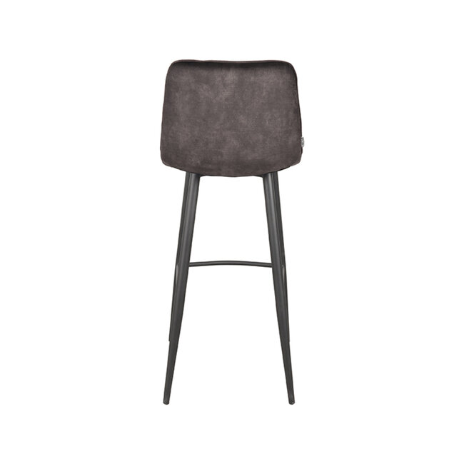 Label51 LABEL51 Barkruk Jelt - Antraciet - Velours - Zithoogte 78